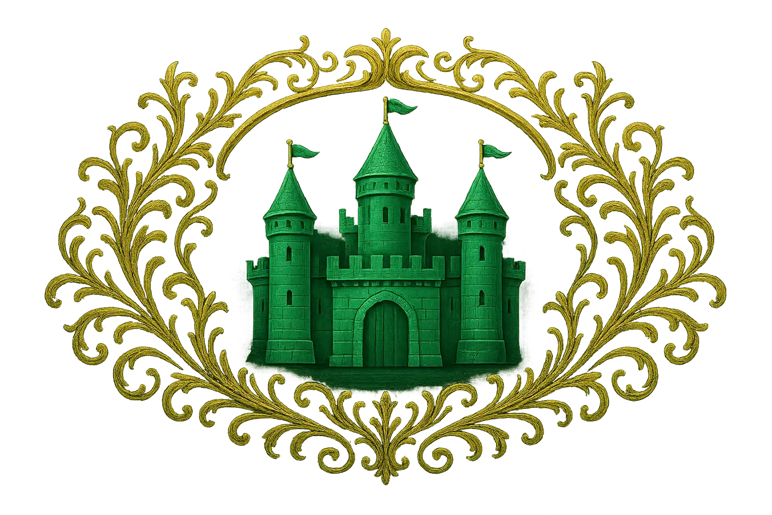 Emerald castle emblem representing the GraalRealm casino brand